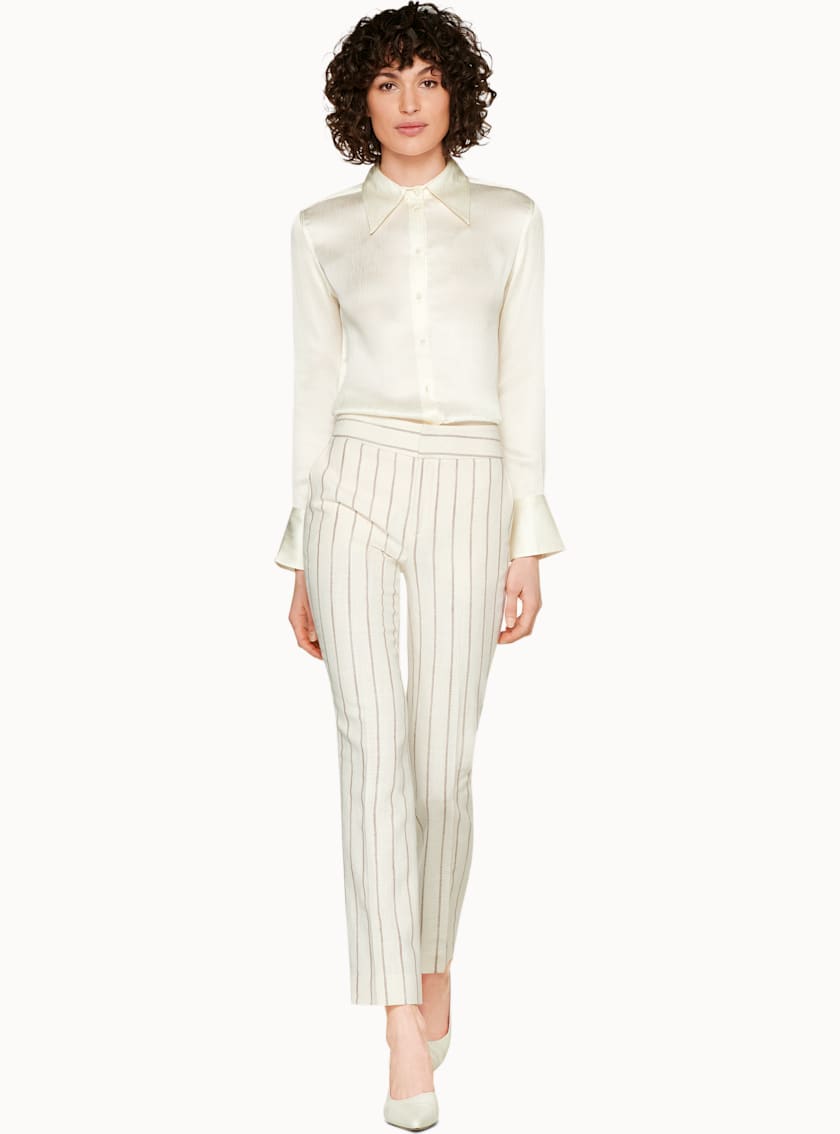 Alec Off White Silk Blouse