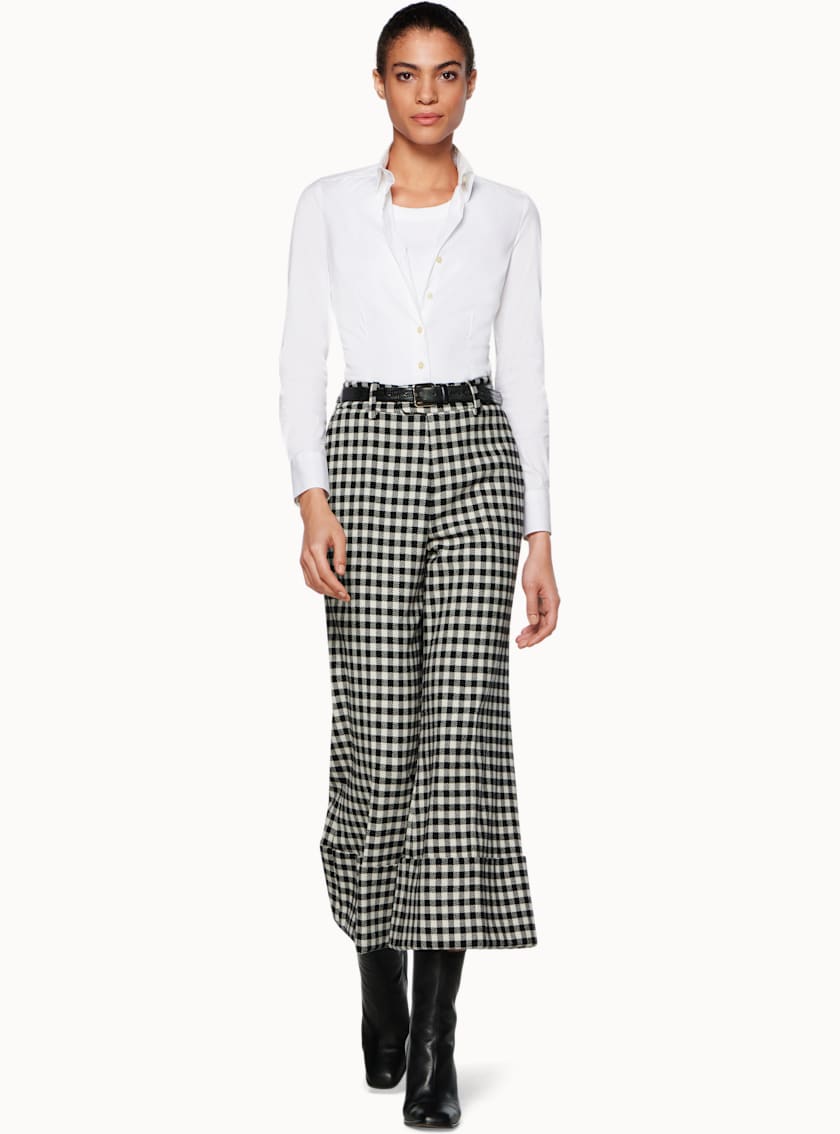 Laney Black Checked Trousers