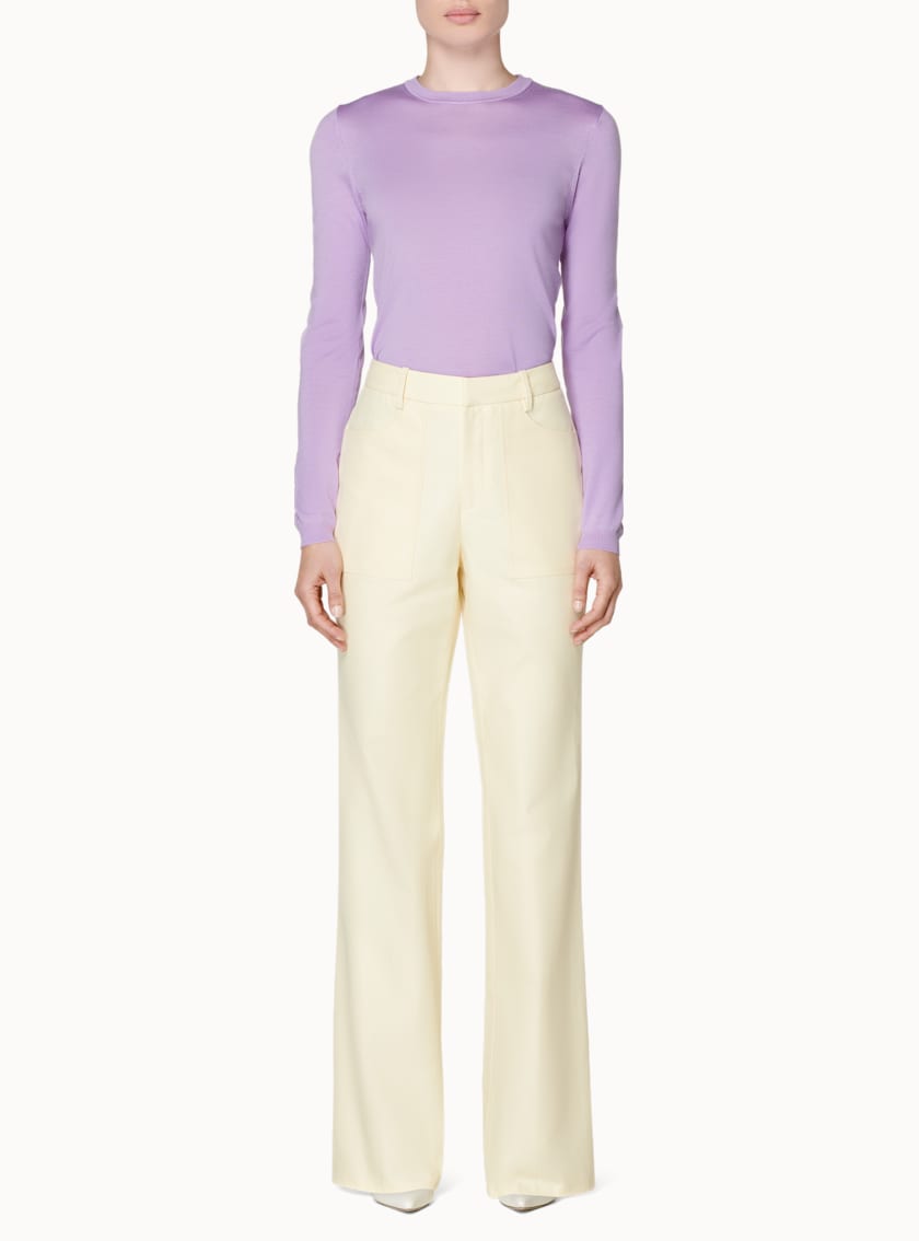 Ally Pale Yellow Trousers
