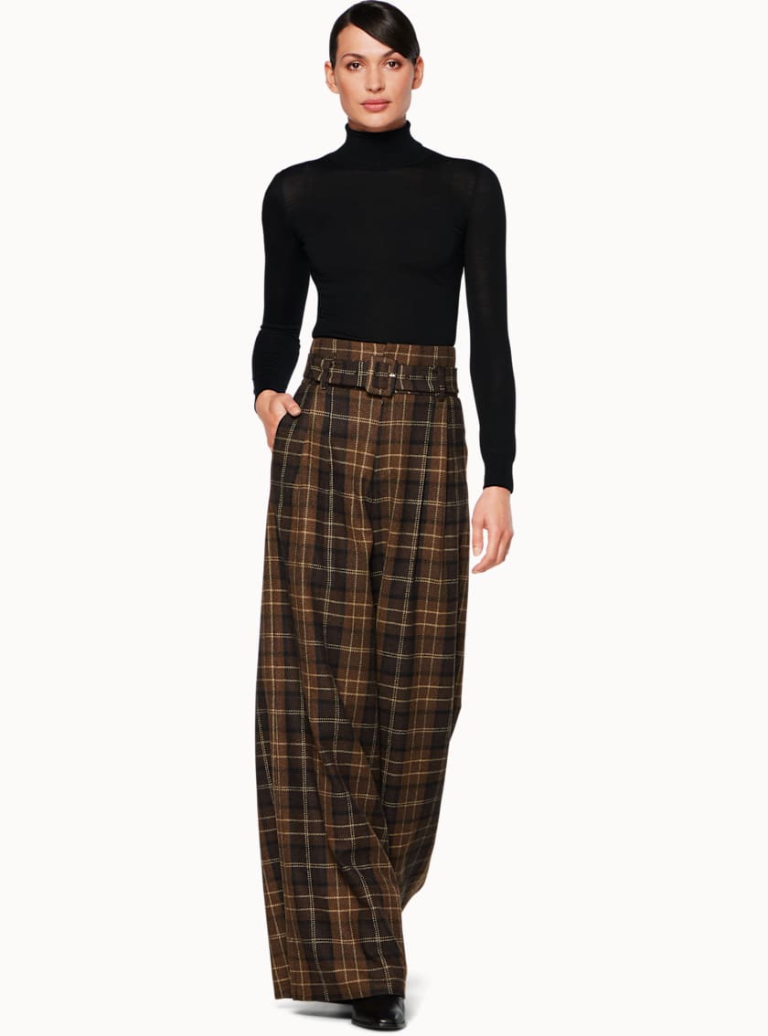 Frankie Brown Plaid Trousers
