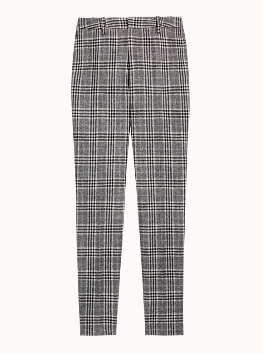 Grey Checked Trousers