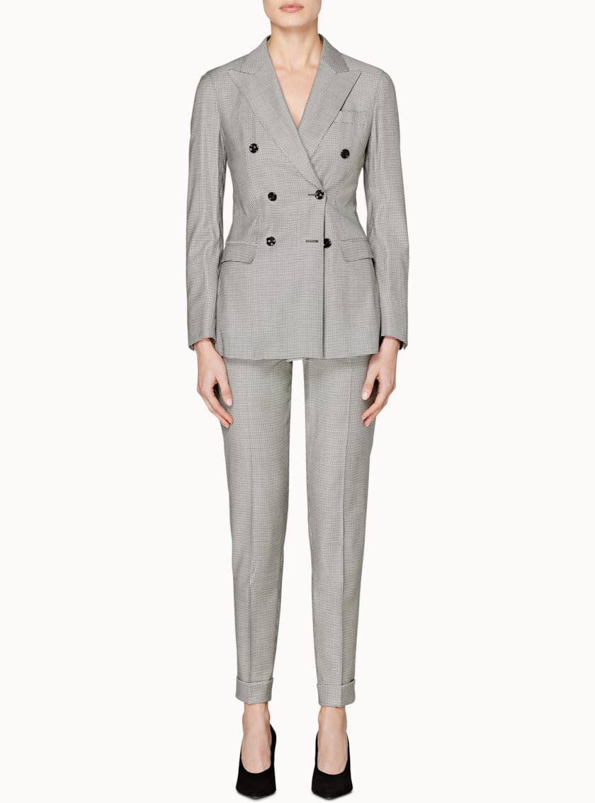 Robin Grey Houndstooth Trousers