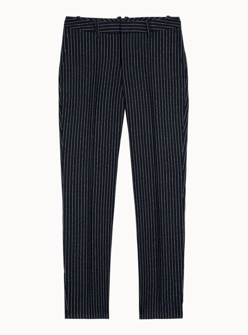 Robin Navy Striped Trousers