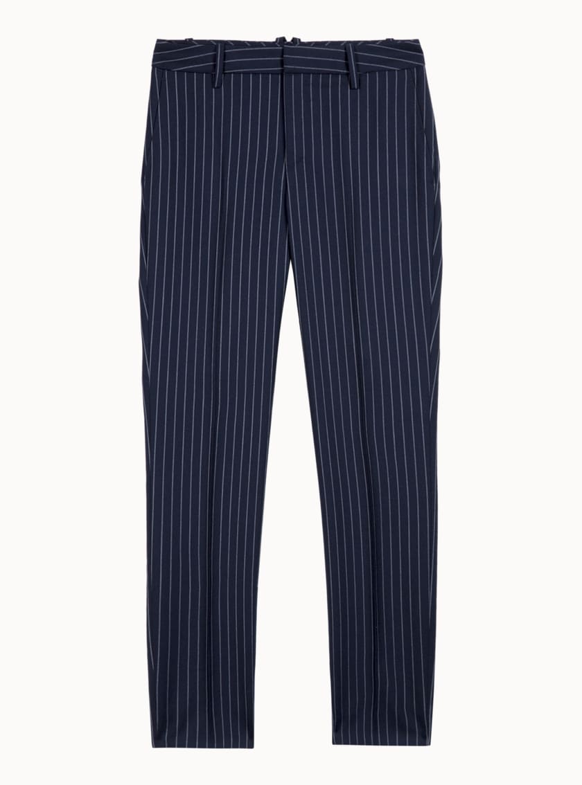 Robin Navy Striped Trousers