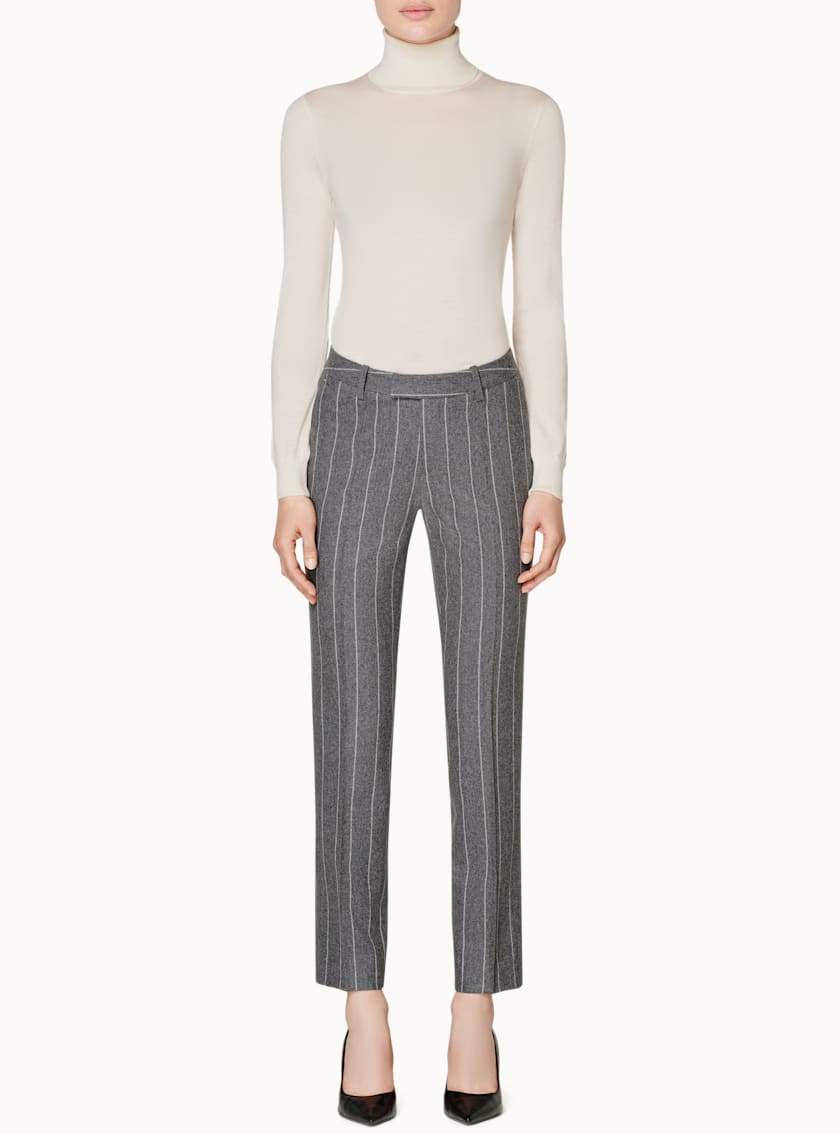 Robin Grey Striped Trousers