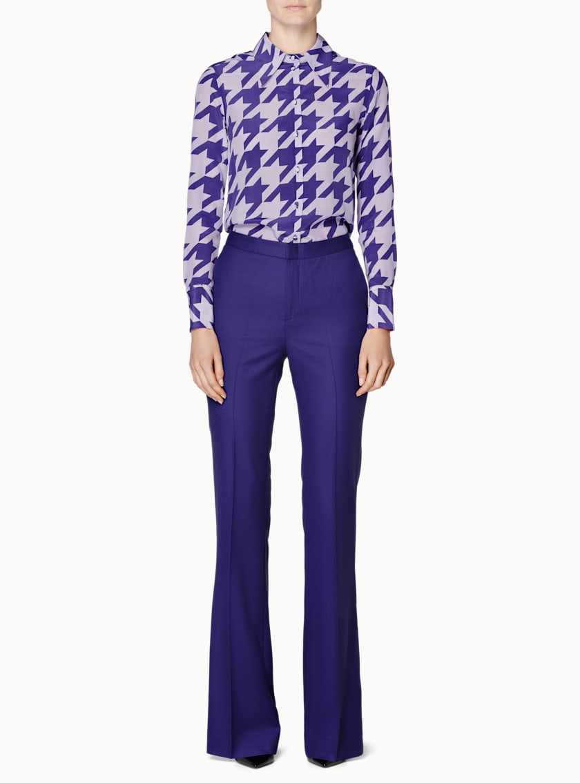 Robin Purple Flared Trousers
