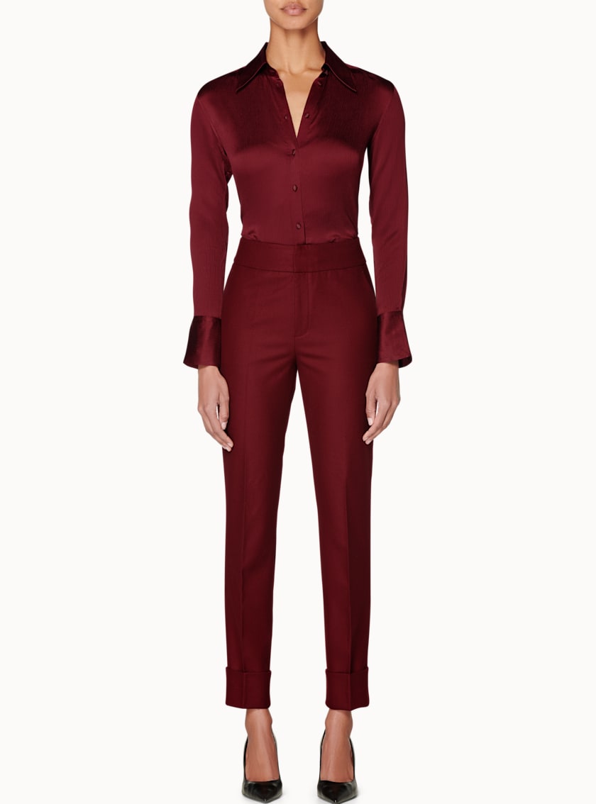 Lane Burgundy Trousers