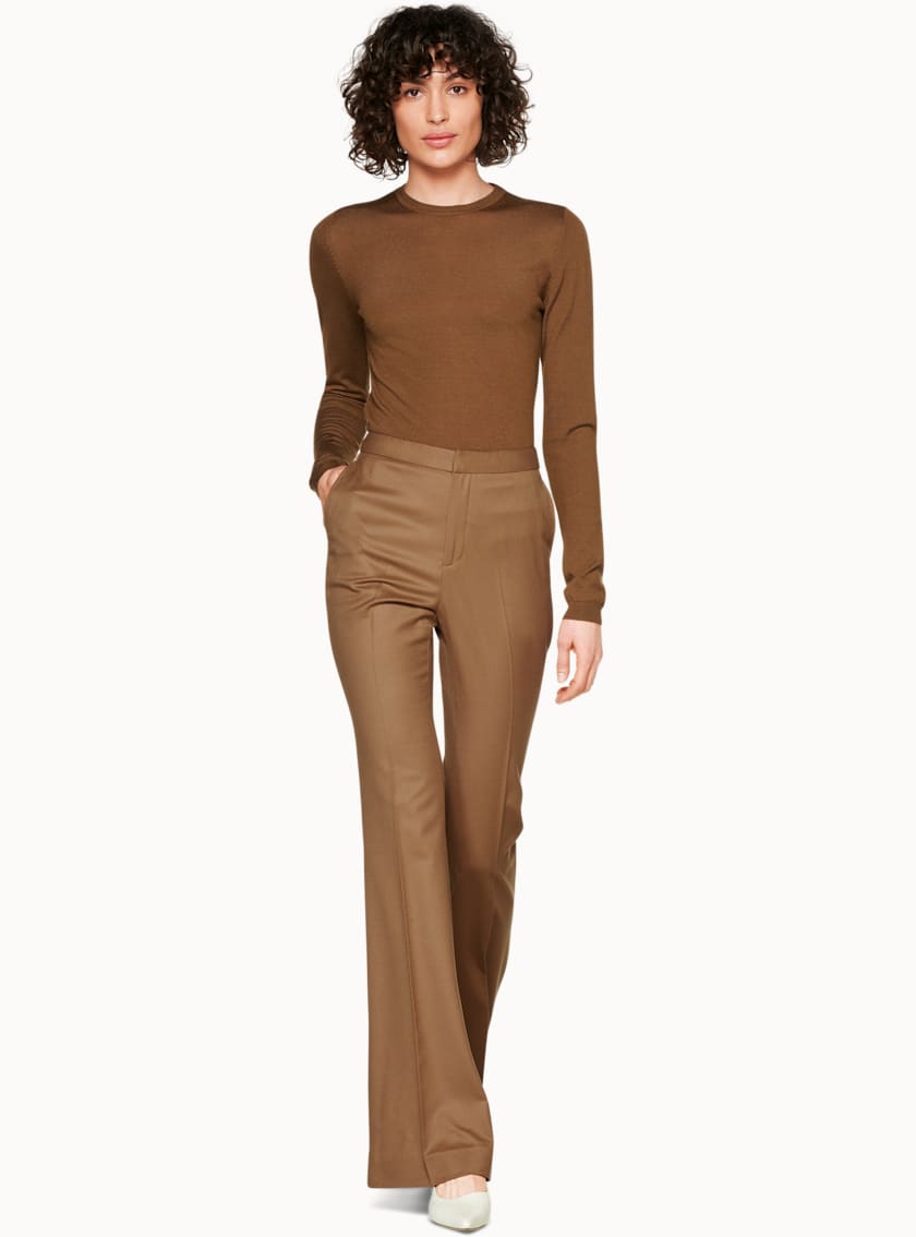 Robin Tobacco Flared Trousers