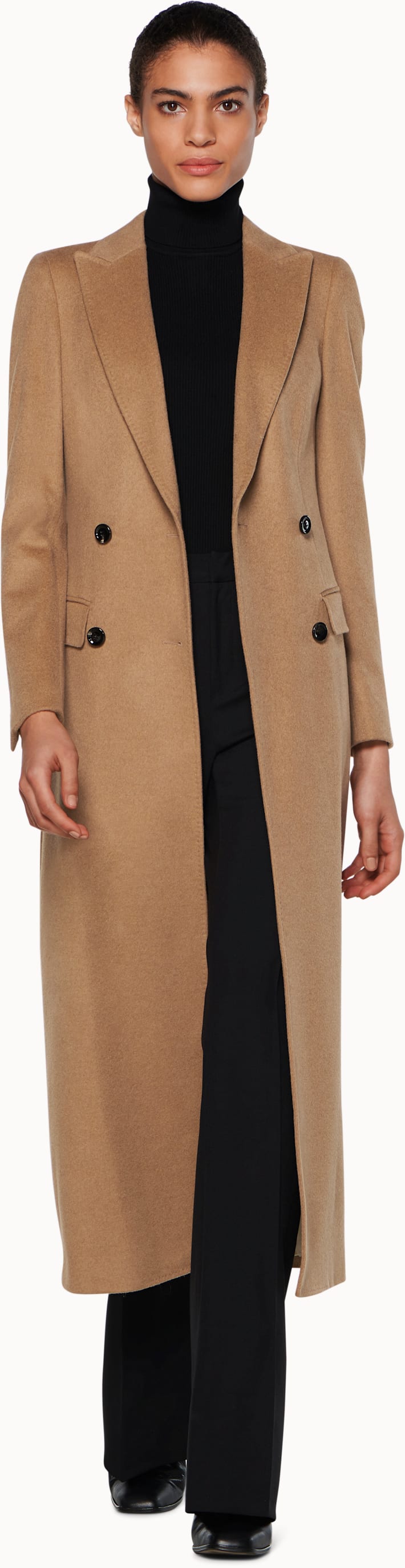 Anna Camel Double Breasted Coat