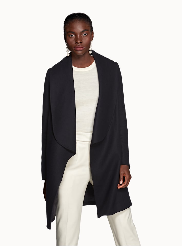 Abelia Navy Overcoat
