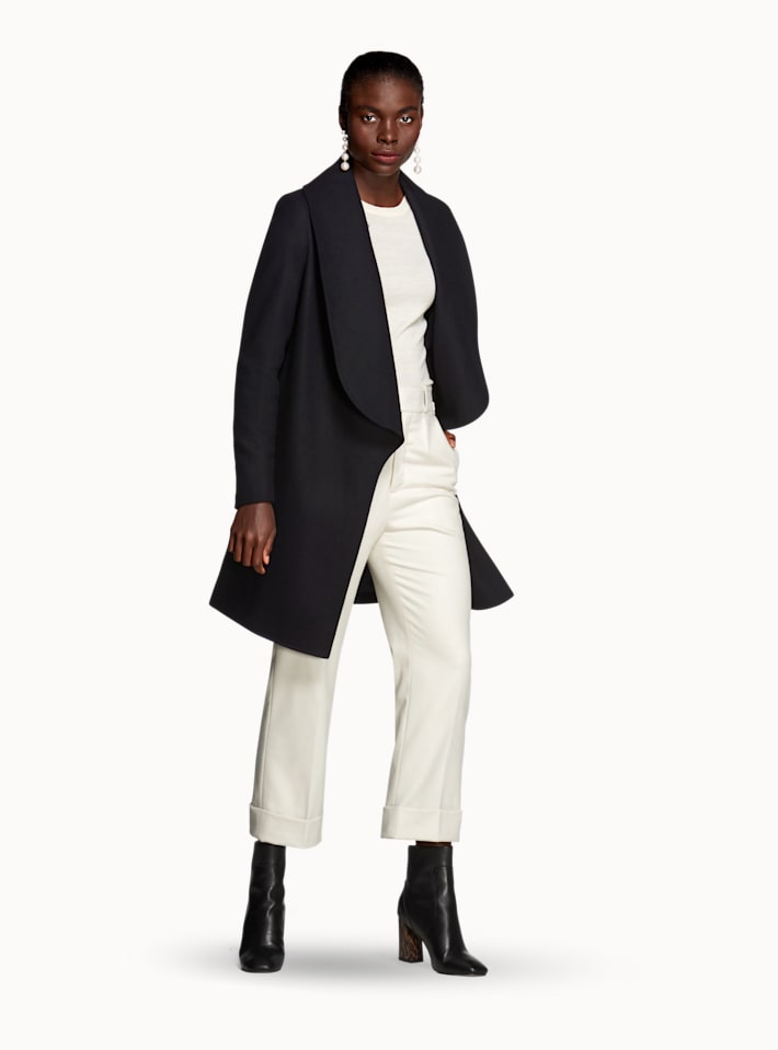 Abelia Navy Overcoat