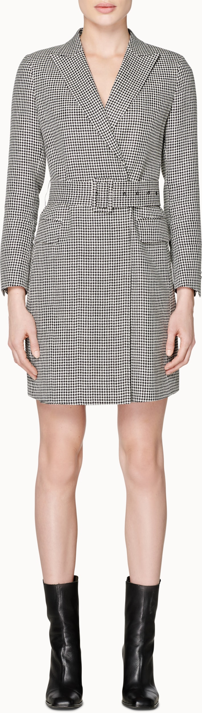 Connor Black & White Houndstooth Dress