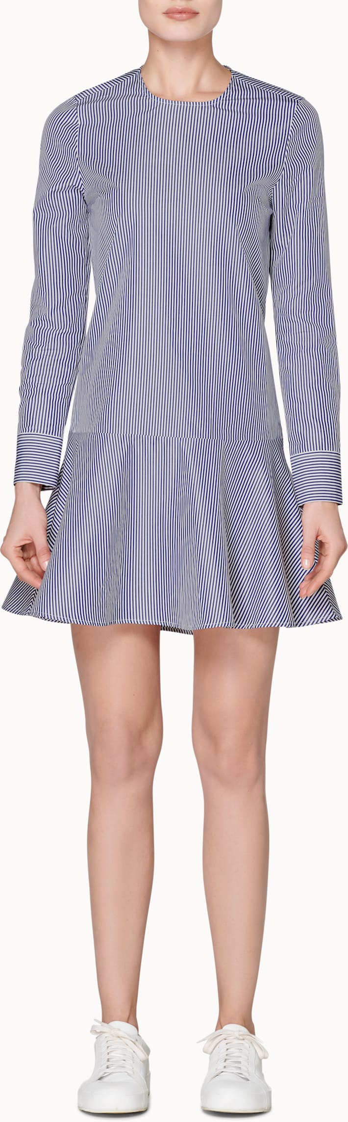 Dylan Navy Striped Shirt Dress