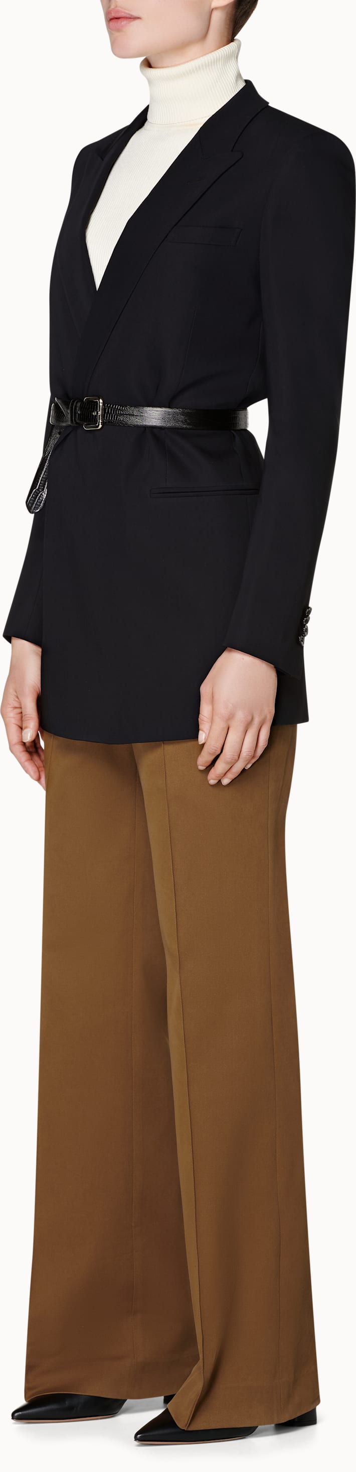 Tory Navy Belted Jacket