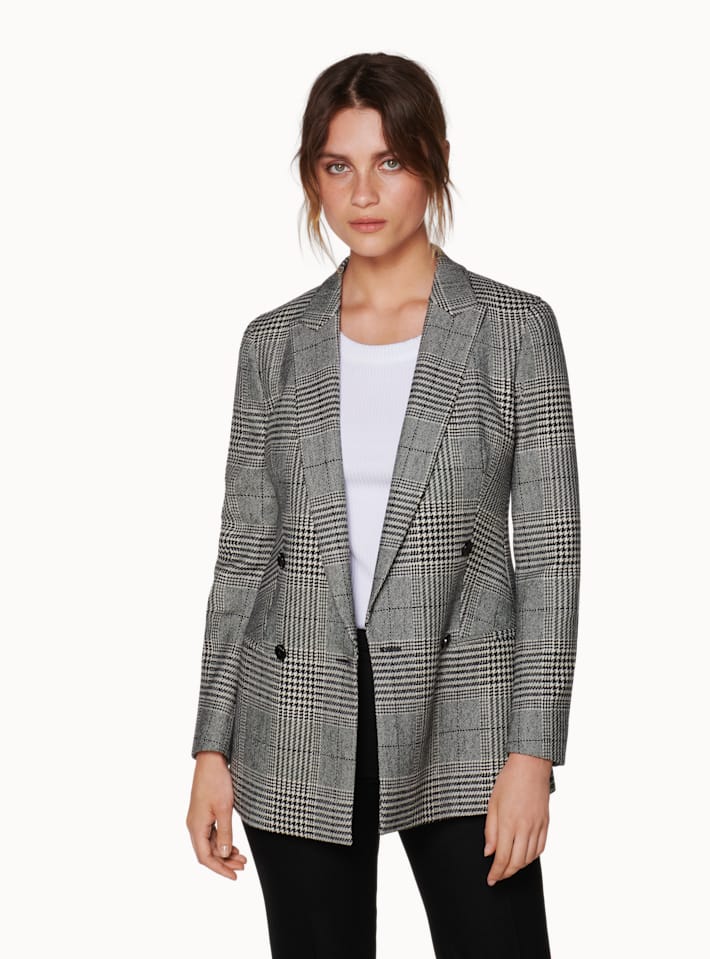 Joss Grey Checked Jacket