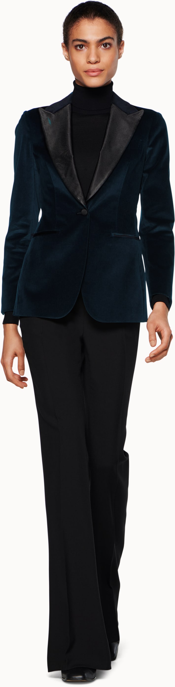 Cameron Navy Velvet Peak Tux Jacket