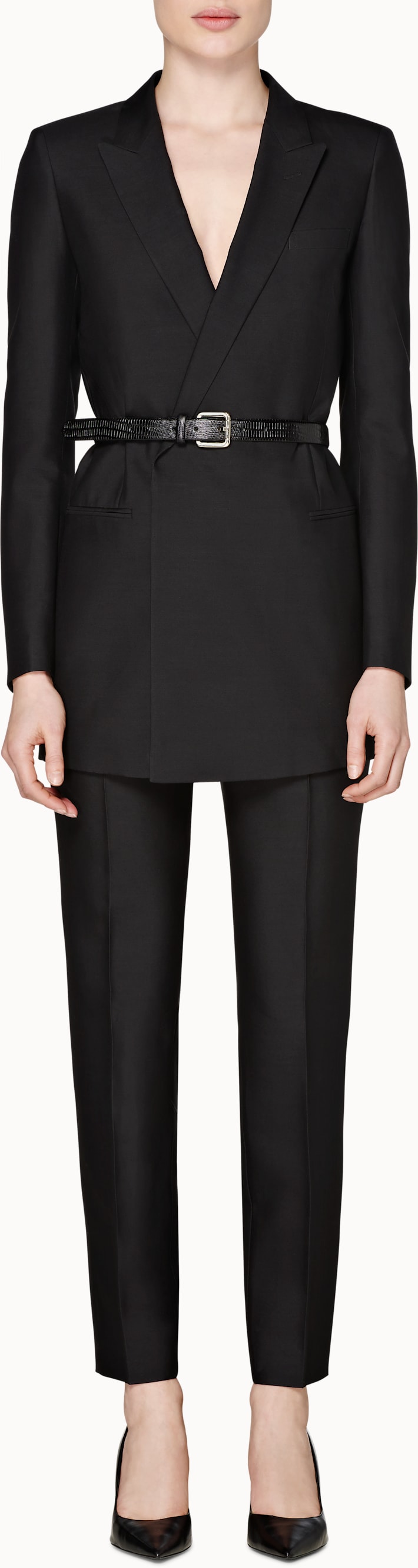 Tory Black Belted Suit