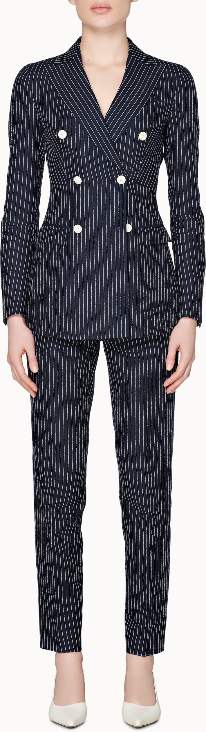 Cameron Navy Striped Suit