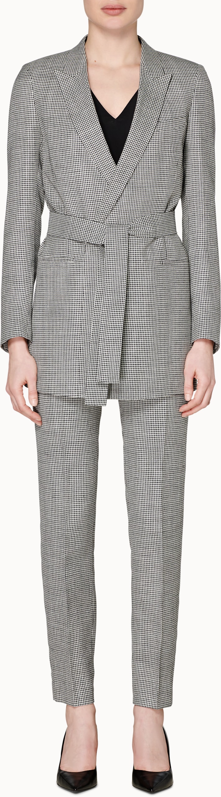 Tory Black & White Houndstooth Suit