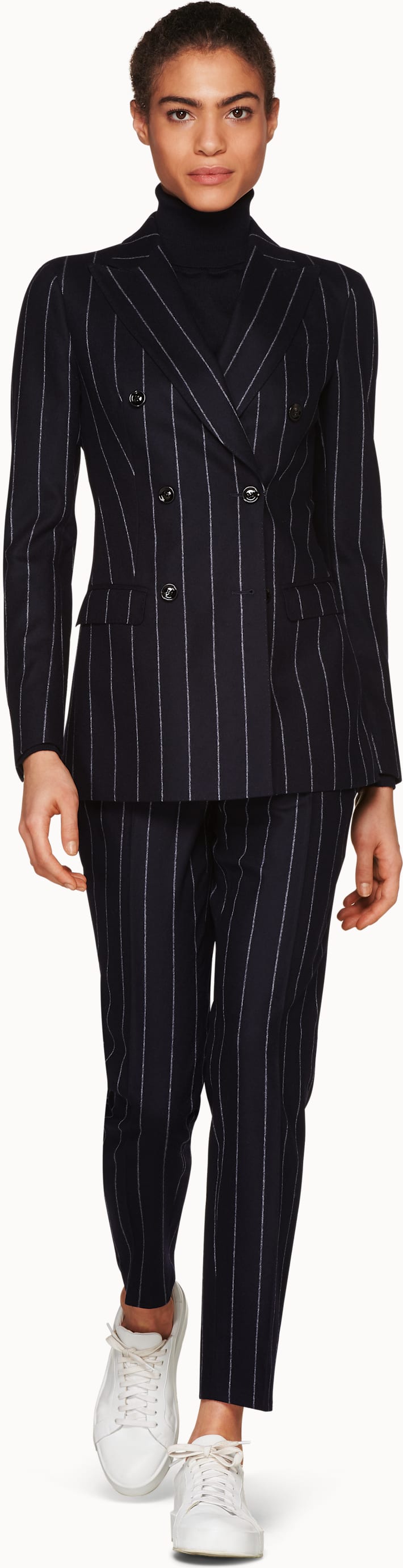 Cameron Navy Striped Suit