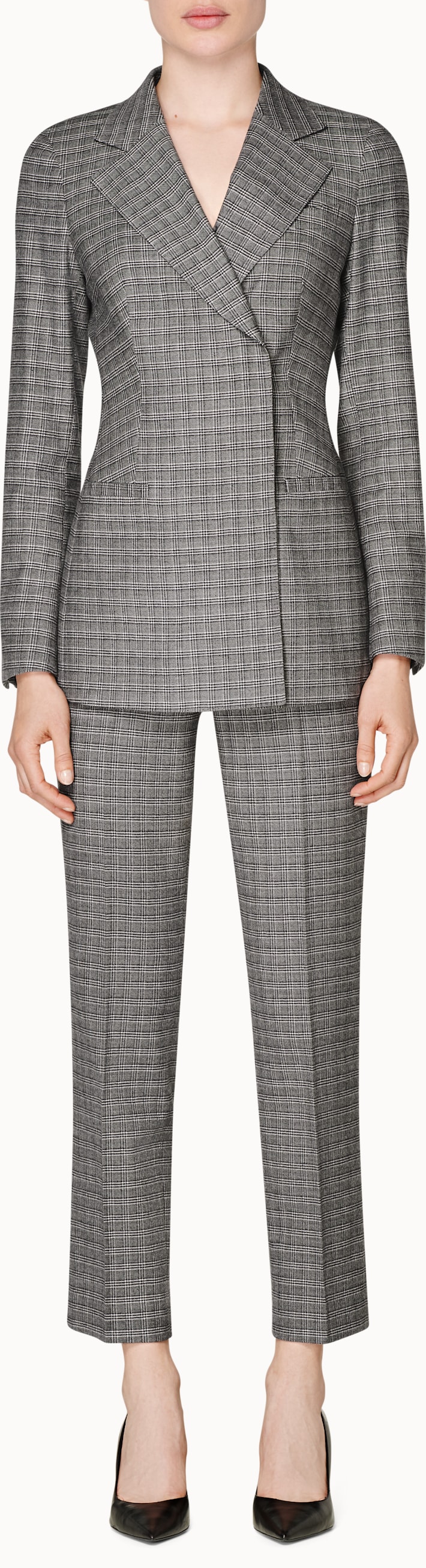 Cameron Grey Checked Jacket