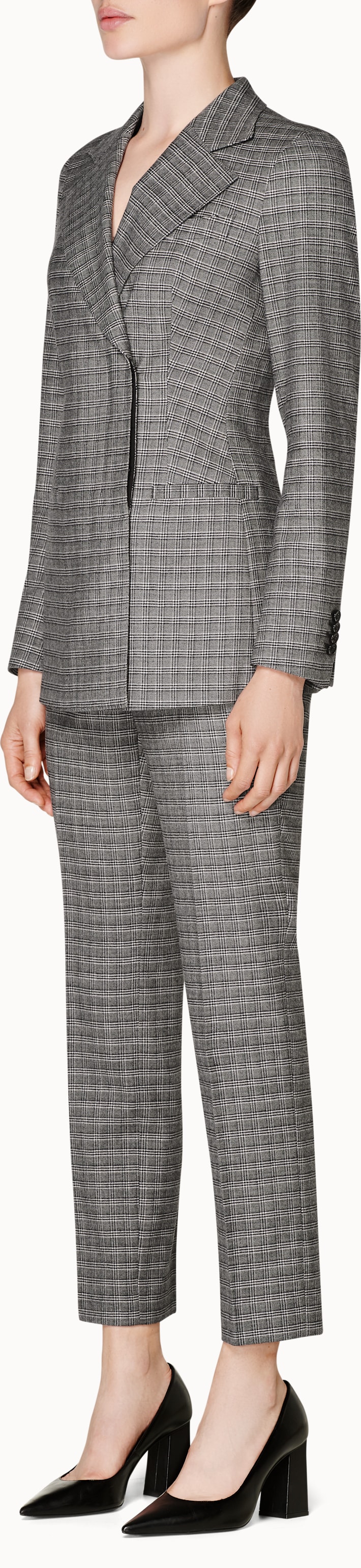 Cameron Grey Checked Suit