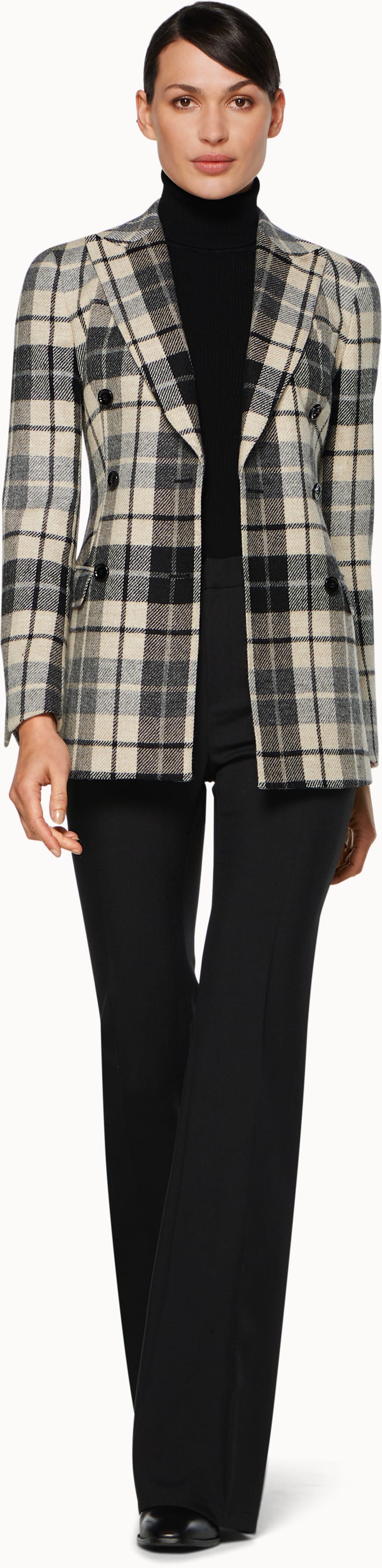 Cameron Black & White Plaid Suit