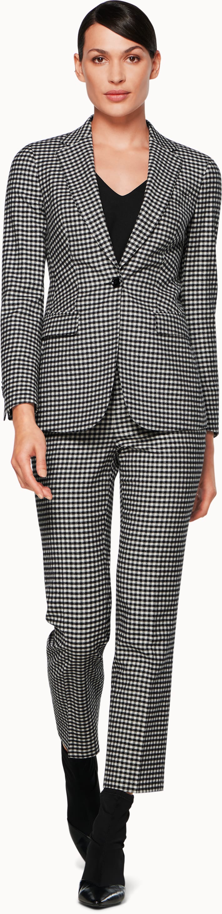 Cameron Black & White Checked Jacket