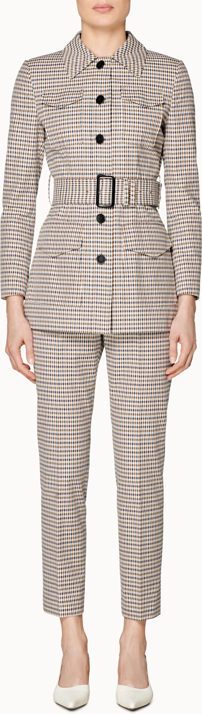 Worker Brown Checked Suit