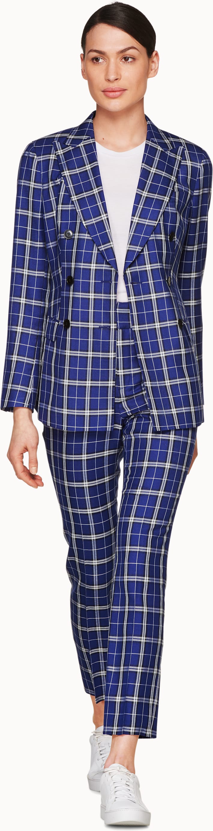 Cameron Blue Checked Suit