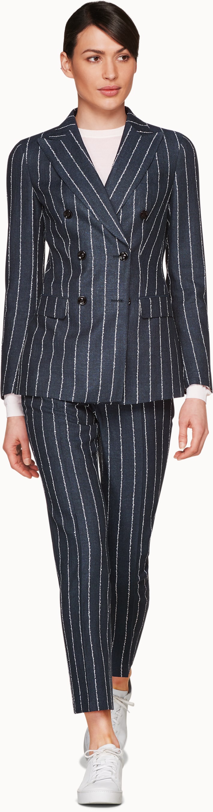 Cameron Navy Striped Suit