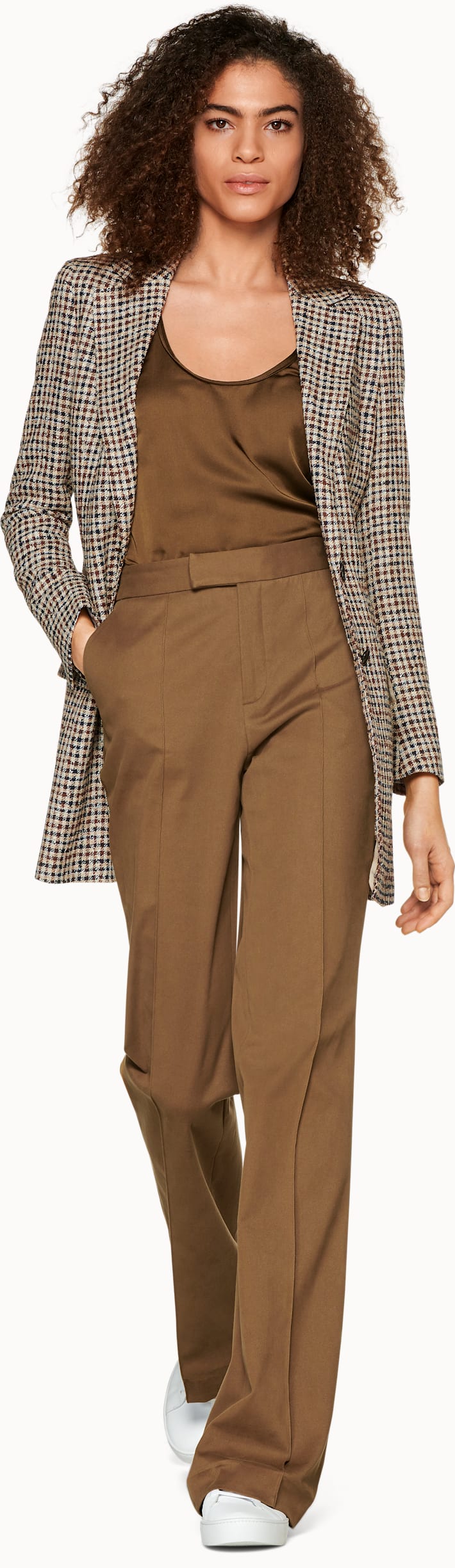 Tory Brown Houndstooth Jacket