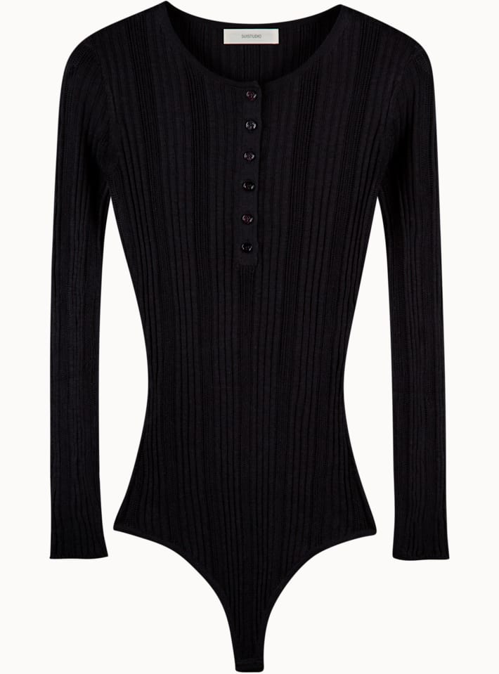 Molly Black Knitted Body