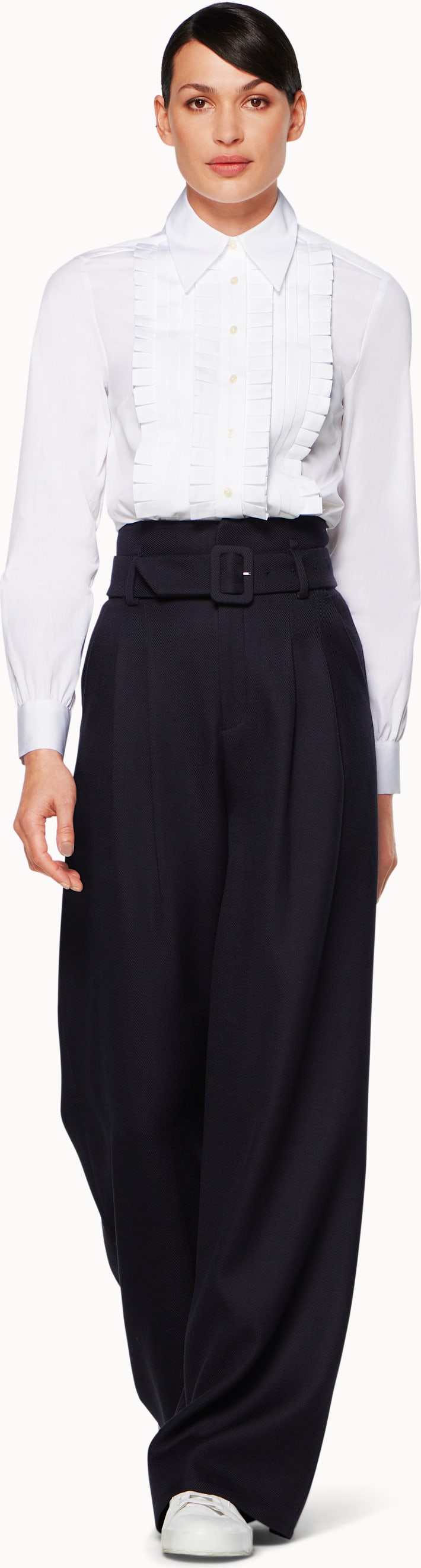 Desmond White Tuxedo Shirt