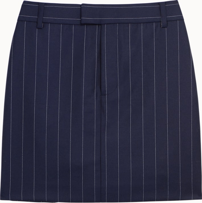 Charlotte Navy Striped Skirt