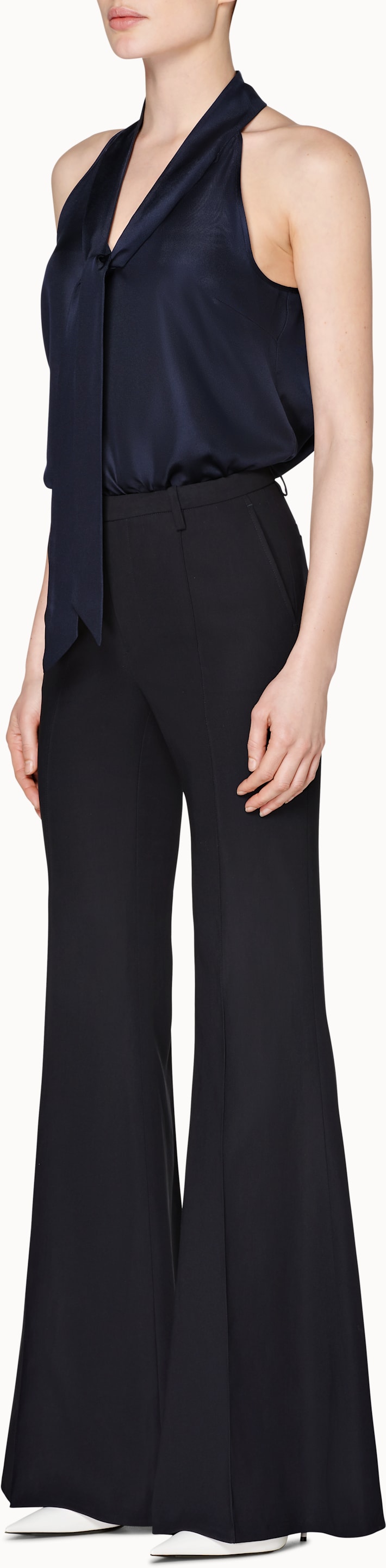 Alaska Navy Silk Camisole