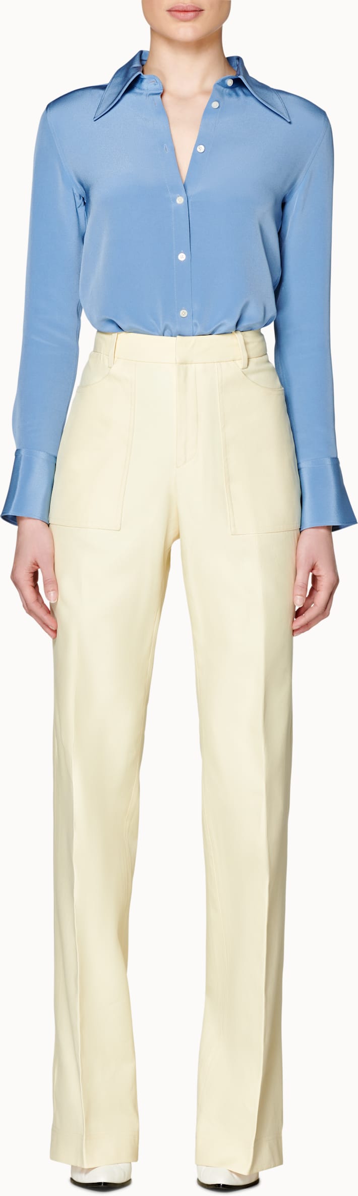 Alec Light Blue Silk Shirt