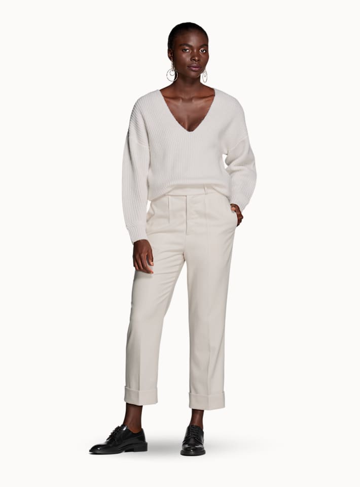 Alana Off White Trousers