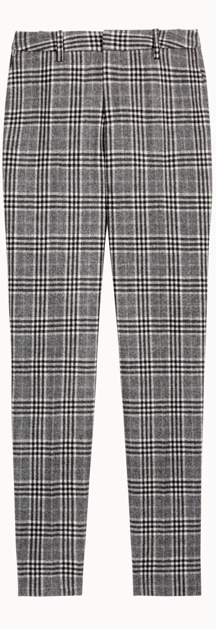 Robin Grey Checked Trousers