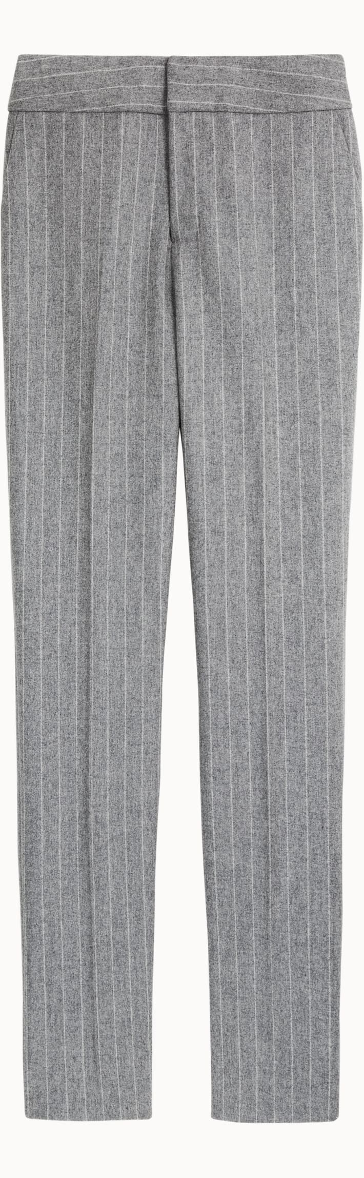 Lane Light Grey Striped Trousers