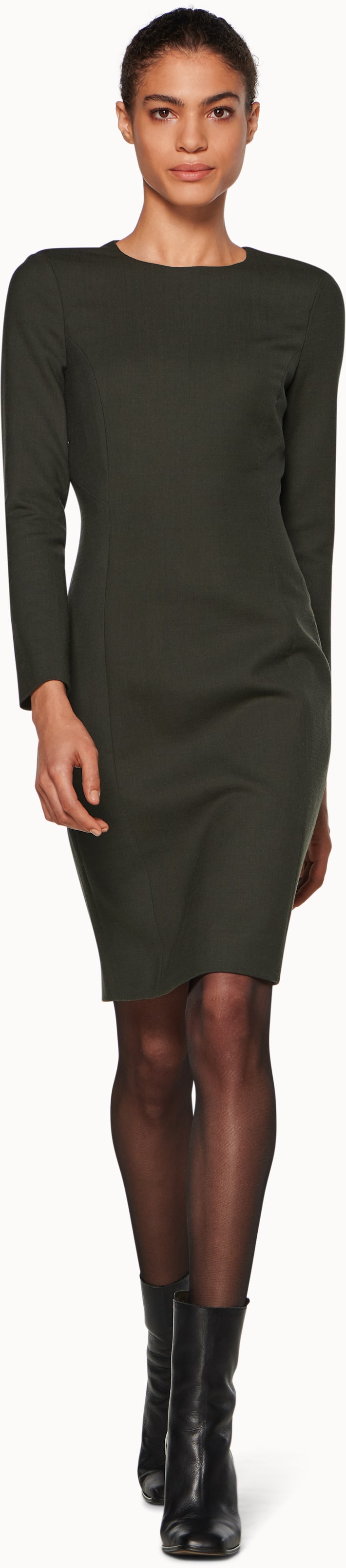 Moss Green Dress