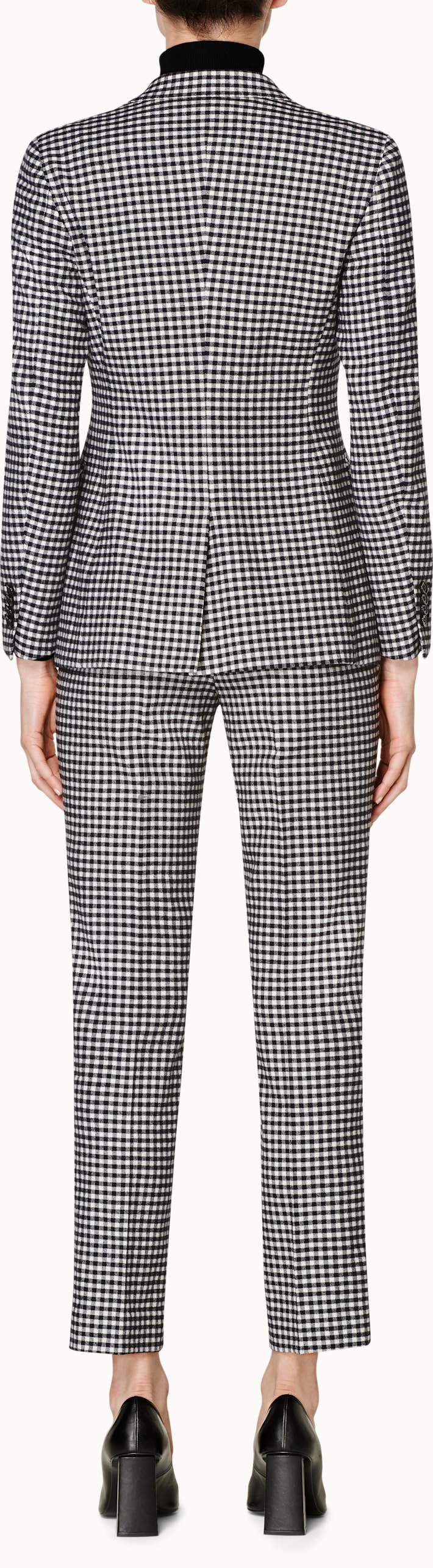 Cameron Black & White Checked Suit