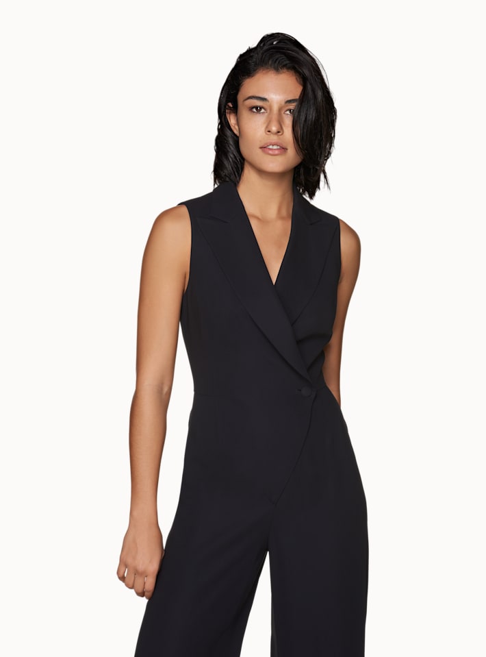 Bri Navy Jumpsuit