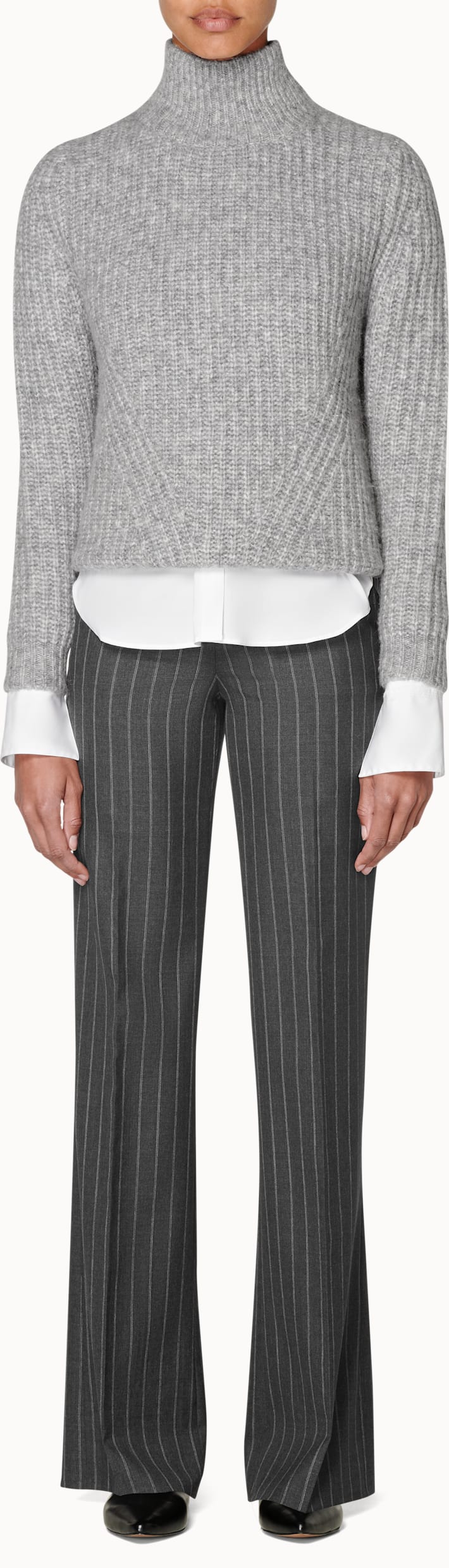 Stevie Light Grey Turtleneck