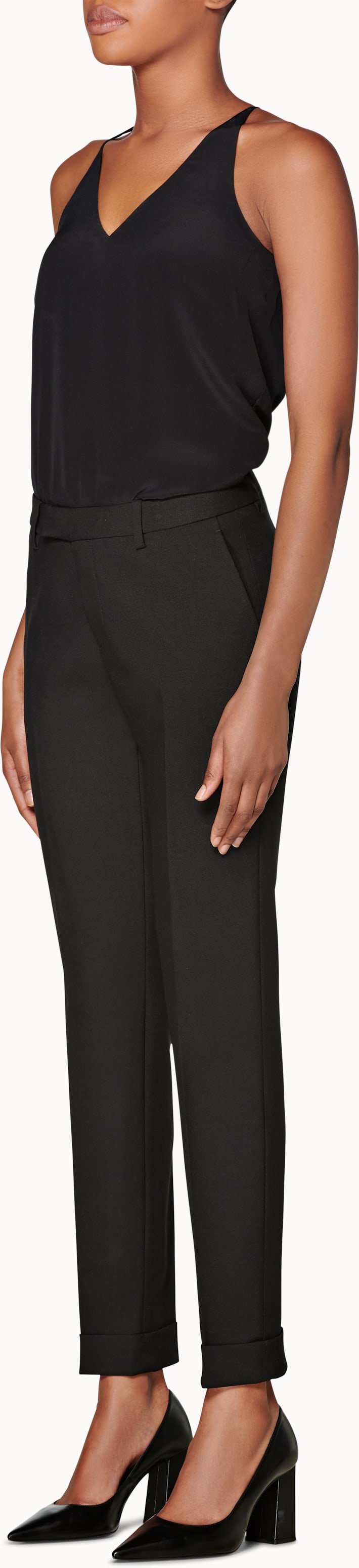 Rickie Black Silk Camisole