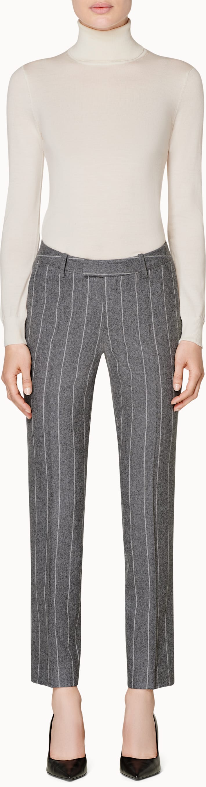 Robin Grey Striped Trousers