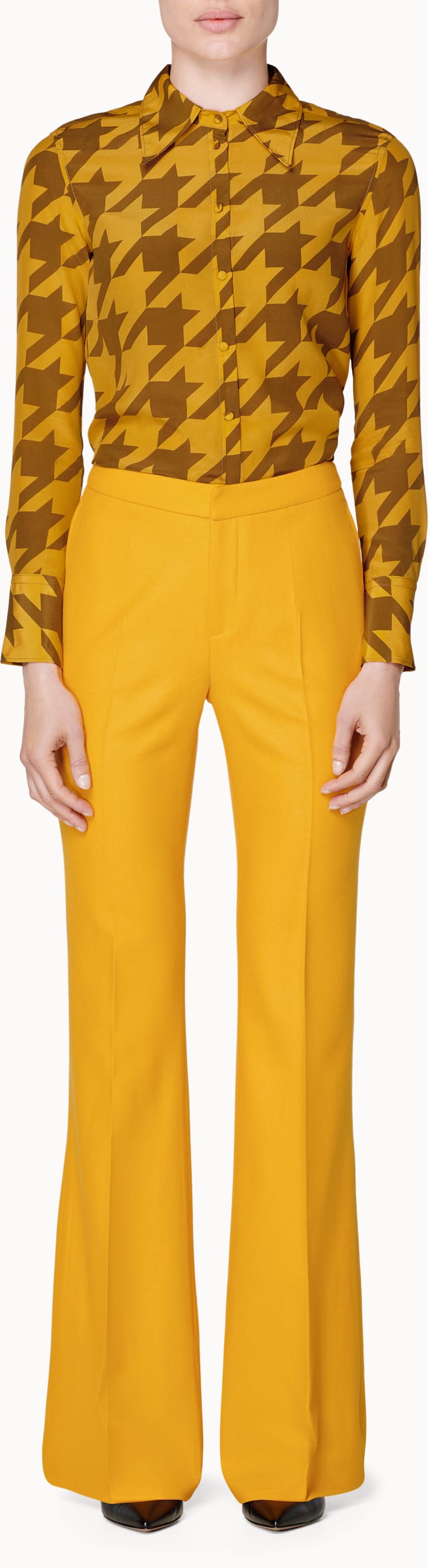 Robin Sunshine Yellow Flared Trousers