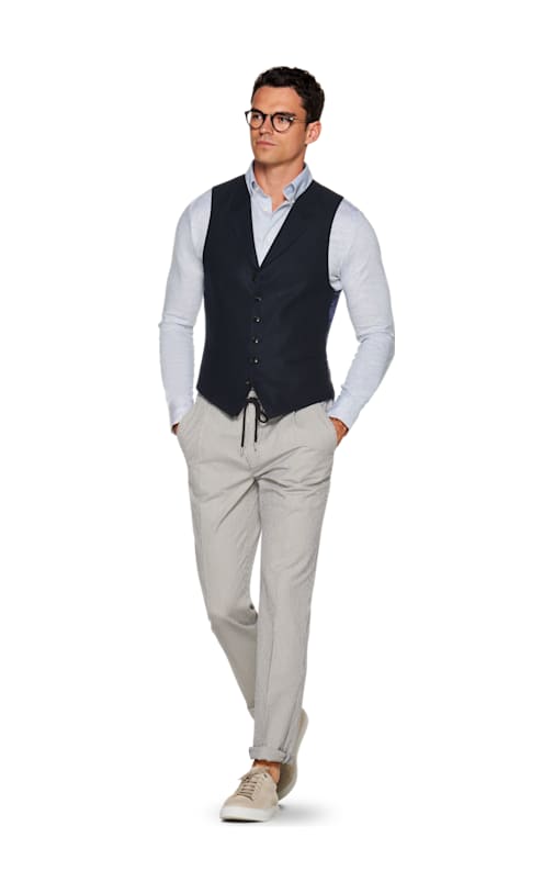 Navy Waistcoat