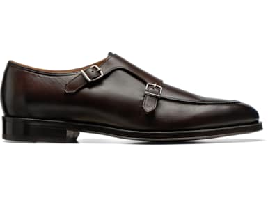 Dark Brown Double Monk Strap