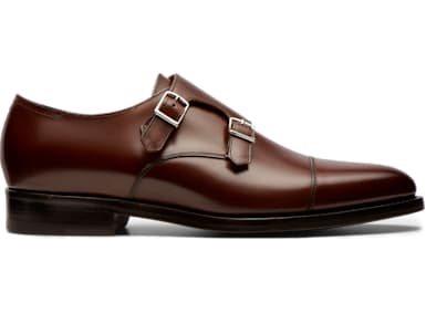 Dark Brown Double Monk Strap